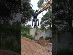 광린 석 / 목재 Grabber와 함께 발굴 기계