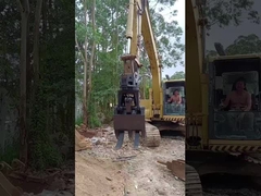 광린 석 / 목재 Grabber와 함께 발굴 기계